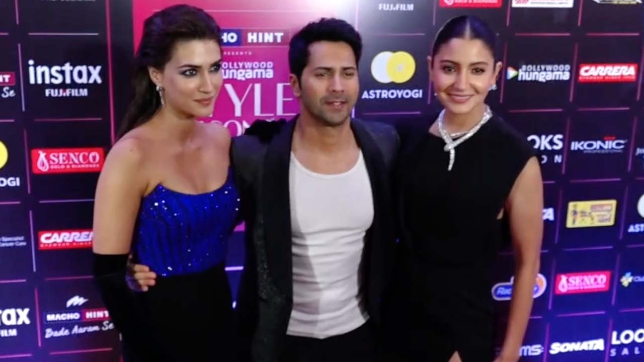 Anushka Sharma, Kriti Sanon और Varun Dhawan की मस्ती, Style Icon Awards Show में दिखे साथ | Shudh Manoranjan