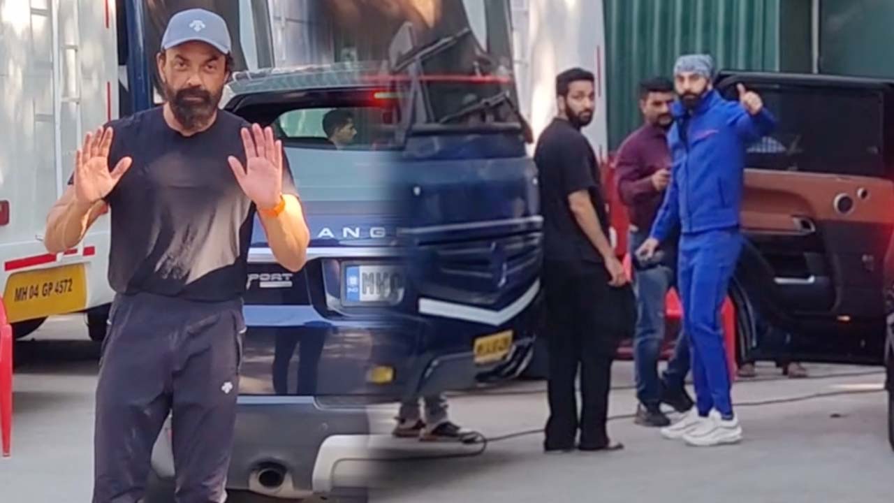 Ranbir Kapoor and Bobby Deol spotted for rehearsal of their film ANIMAL in Juhu | Shudh Manoranjan