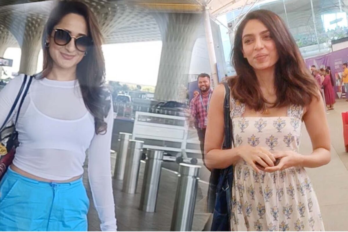 Pragya Jaiswal and Sobhita Dhulipala look gorgeous at Mumbai Airport | Shudh Manoranjan