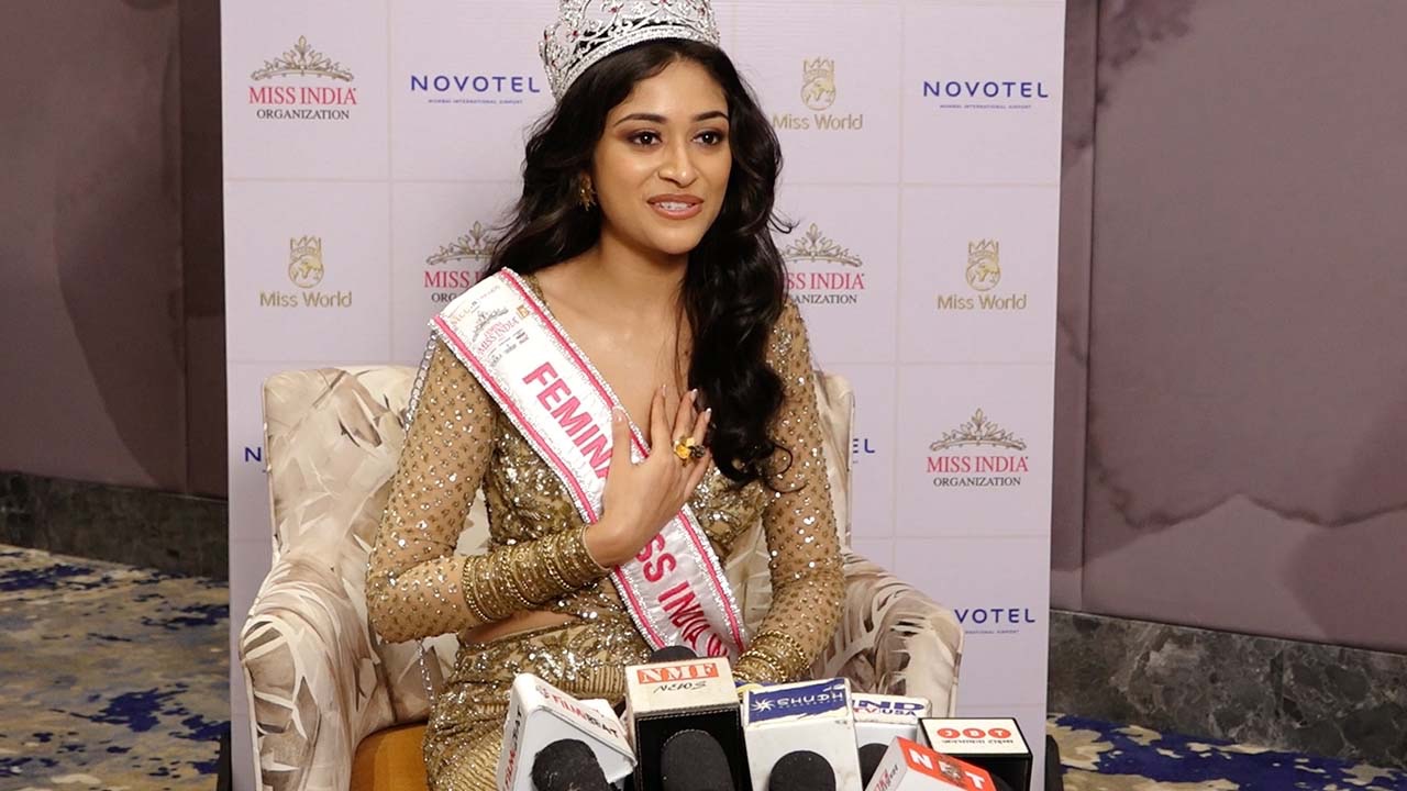 Femina Miss India 2023: Nandini Gupta के सिर पर सजा ताज, Rajasthan Kota की निवासी की मेहनत लाई रंग | Shudh Manoranjan