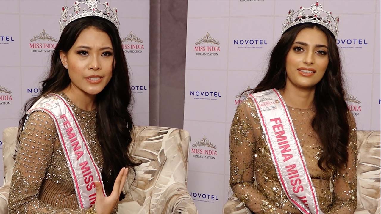Femina Miss India 2023: Shreya Poonja and Strela Thounaojam interact with media for their journey | Shudh Manoranjan