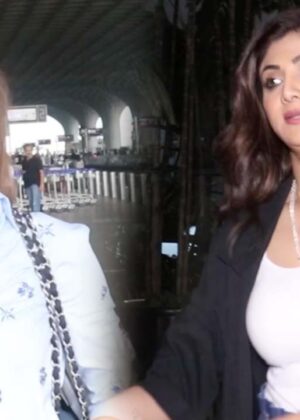 Shilpa Shetty and Mira Rajput Kapoor spotted at Mumbai Airport | Shudh Manoranjan
